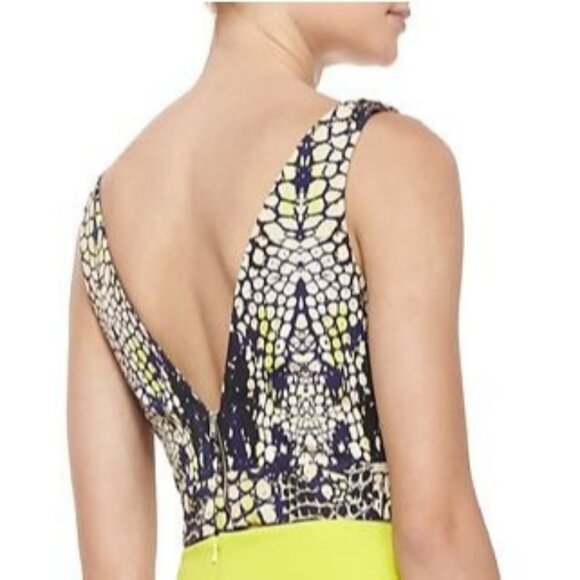 NWT ALEXANDER MCQUEEN Crocodile Print Party Crop Top 38 2 Layered Sleeveless NEW - Picture 3 of 4